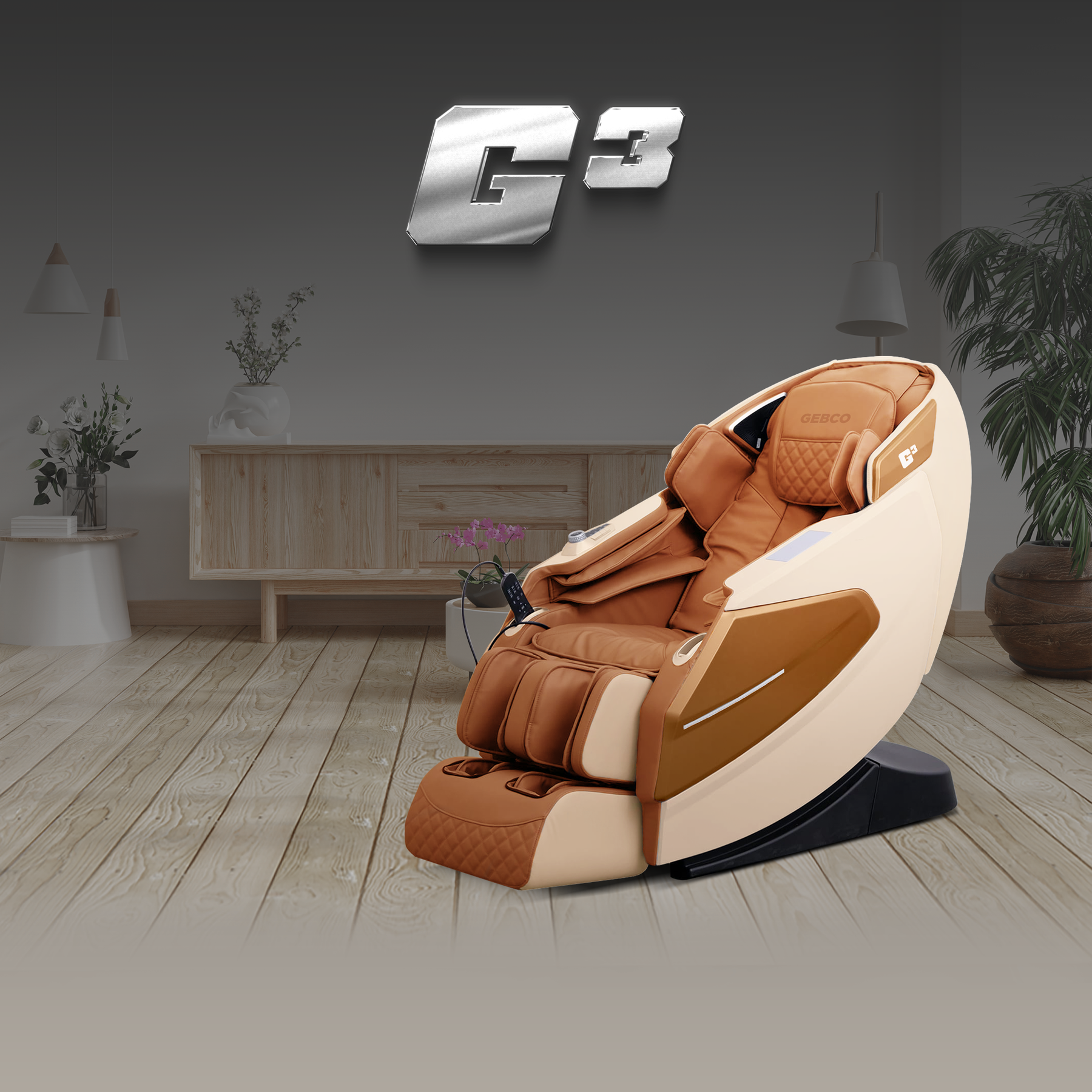 G3 Voice Control Massage Chair (Rose Gold Copper)